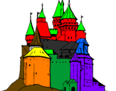 Desenho Castelo medieval pintado por MATHEUS