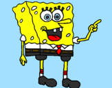 Desenho SpongeBob pintado por amanda fa do puffle