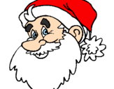 Desenho Cara do Pai Natal pintado por gabriel  venega