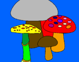 Desenho Cogumelos pintado por andressA
