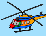 Desenho Helicoptero  pintado por A.L.S.F