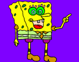 Desenho SpongeBob pintado por tiAGO