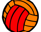 Desenho Bola de voleibol pintado por joão  victor