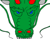 Desenho Cabeça de dragão pintado por krutiy