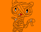 Desenho O gato momia pintado por ruben