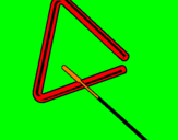 Desenho Triângulo pintado por ANA BEATRIZ