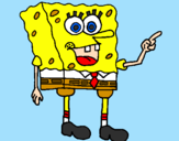 Desenho SpongeBob pintado por Monica 
