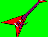 Desenho Guitarra elétrica II pintado por jean batera