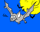 Desenho Morcego louco pintado por Tiago