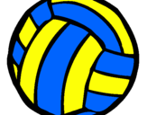Desenho Bola de voleibol pintado por sofi
