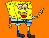 Desenho SpongeBob pintado por Shú