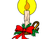 Desenho Vela de natal pintado por Ber