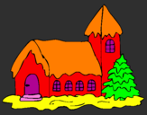 Desenho Casa pintado por PEDRO