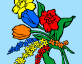 Desenho Ramo de flores pintado por DHY