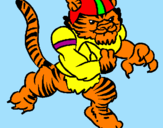 Desenho Jogador tigre pintado por hermano wesker