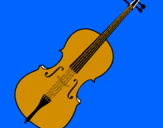 Desenho Violino pintado por laura garcia