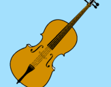 Desenho Violino pintado por Lívia