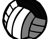 Desenho Bola de voleibol pintado por renata