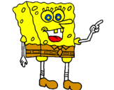 Desenho SpongeBob pintado por amanda