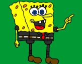 Desenho SpongeBob pintado por Ivan