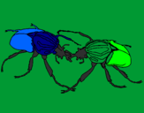 Desenho Escaravelhos pintado por victor alexandre mello