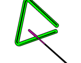 Desenho Triângulo pintado por camila