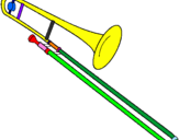 Desenho Trombone pintado por richard