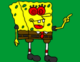 Desenho SpongeBob pintado por beatles