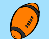 Desenho Bola de futebol americano pintado por Patrick
