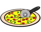 Desenho Pizza pintado por ruben