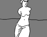Desenho Vênus de Milo pintado por Guilherme