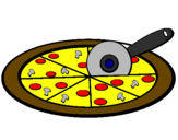 Desenho Pizza pintado por pepe