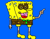 Desenho SpongeBob pintado por Ana