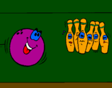 Desenho Bola de bowling pintado por larissa gata