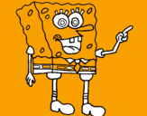 Desenho SpongeBob pintado por bruna  tapejara
