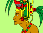 Desenho Chefe da tribo pintado por Eduardo