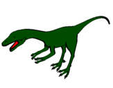 Desenho Velociráptor II pintado por dinossauro