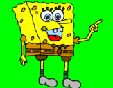 Desenho SpongeBob pintado por nara luisa