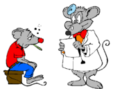 Desenho Doutor e paciente rato pintado por lisliy 14