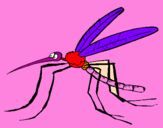 Desenho Mosquito pintado por BIA