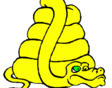 Desenho Serpente grande pintado por wendel