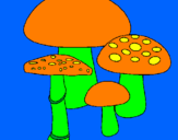 Desenho Cogumelos pintado por GEOVANNAG.