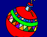 Desenho Bola de natal pintado por balat