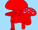 Desenho Cogumelos pintado por BEATRIZ