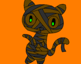 Desenho O gato momia pintado por rt