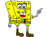 Desenho SpongeBob pintado por rodrigo