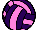 Desenho Bola de voleibol pintado por lolp