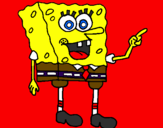 Desenho SpongeBob pintado por gabriela cardoso
