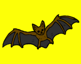 Desenho Morcego a voar pintado por cauã