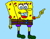 Desenho SpongeBob pintado por juliana.